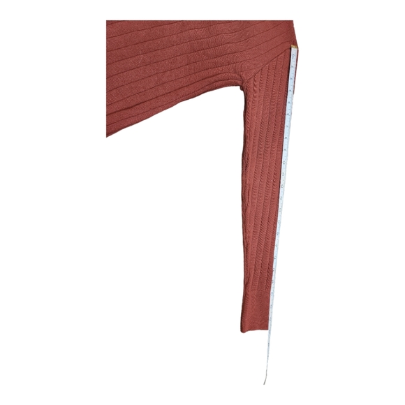 Rust Orange Half-Button Sweater - Picture 5 of 8